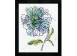 Kit Per Ricamo A Punto Croce Design Works "Fiori Blu"", Schema Contato, 20X25 Cm"