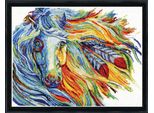 Kit Per Ricamo A Punto Croce Design Works "Warhorse"", Schema Contato, 36X46Cm"