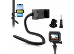 Supporto Per Treppiede Monopiede Flessibile 44 Cm Per Fotocamere Gopro Sjcam Xiaomi Dji Insta360 / Telefoni / Fotocamere - Filettatura Iso 1/4'' / PU882B