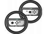2X Volante + Manubrio 2In1 Per Nintendo Switch Oled E Nintendo Switch / 2X Nero