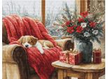Luca-S Kit Punto Croce Contato "Momento Di Natale"", 37X29Cm, Fai Da Te"