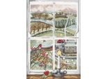 Kit Per Ricamo A Punto Croce Bothy Threads "Rosehip Window"", Schema Contato, XDD7, 25X36Cm"