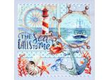 Kit Punto Croce Contato Magic Needle "Il Mare Mi Chiama..."", 26X26Cm, Fai Da Te"