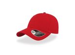 Atlantis Hitc | 6-Panel-Design Hit Cap - Visiera Curva - Colore: Rosso - Taglia: Unica
