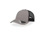 Atlantis Rcan | Rapper Canvas Cap, 5-Panel-Mesh-Cap - Colore: Grigio/Nero - Taglia: Unica
