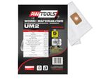 Awtools Set Di 5 Sacchetti In Microfibra Um2, Makita Vc2010/2511/2512/445/446