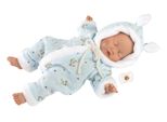 Llorens Baby Doll Corpo Morbido Addormentato Blu 31 Cm