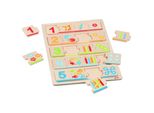 Goki Puzzle Di Legno Per Imparare A Contare, 20 Pezzi.