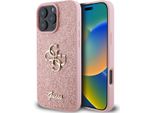 Guess Guhcp16Lhg4Sgp Iphone 16 Pro 6.3 RóżOwy/Rosa Custodia Rigida Fissa Glitter Grande 4G