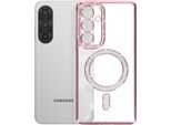 Avizar, Custodia A Diamante Per Samsung Galaxy A26 Magsafe Con Bordo Strass, Rosa