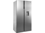 BEKO Side-by-Side GNO5322XPN 8996313200, E (A-G), silber, Wasserspender, Kühlschränke
