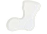 Piatto Biscotto Calza Bianco Porcellana Natale Babbo Natale Piatto Biscotto Biscotti