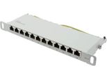 Good Connections Patchpanel 10"Cat. 6 12-P. 0,5HE Lichtgr."