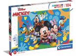 Clementoni - Puzzle Disney Mickey I Przyjaciele 104 Elem. - Oficjalny Produkt