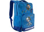 Zaino Minecraft Per La Scuola Primaria, Zaino Scuola, Gadget Originale, Azzurro, Blu Chiaro