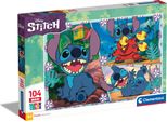 Clementoni - Puzzle Maxi Disney Stitch 104 Elementy, Oficjalny Produkt Premium