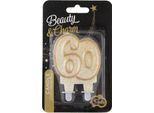 Candela Numero 60 Compleanno Contorno Oro (Party - Candele)