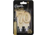 Candela Godan Beauty&Charm Numero "70"", Bordo Dorato"