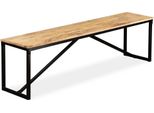Vidaxl Panca In Legno Massiccio Di Mango 160X35X45 Cm