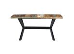 Vidaxl Tavolo Da Pranzo 140X70X75 Cm In Legno Massiccio Antico