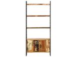 Libreria 4 Livelli 80X30X180 Cm In Legno Massiccio Antico