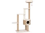 Vidaxl Tiragraffi Per Gatti Con Lussuoso Cuscino Da 148 Cm In Erba Di Mare