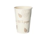 Papstar 88237 Papstar Bicchiere Di Carta "Puro"" Zero, 0,18 L, Beige/Taupe"