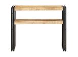 Tavolo Consolle 90X30X75 Cm Legno Di Mango Grezzo