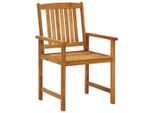 Vidaxl Sedie Da Giardino Con Cuscino 2 Pz. Legno Massiccio Di Acacia