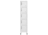Syfax™ Armadietto Con Serratura Grigio Chiaro 38X40X180 Cm In Acciaio