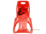 Vidaxl Slitta Con Schienale Rosso 102,5X40X23 Cm Polipropilene