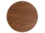 Piano Del Tavolo Rotondo Marrone Scuro Ø30X1,5 Cm Legno Di Quercia Trattato