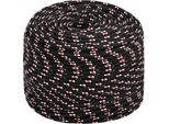 Vidaxl Corda Da Barca Nera 8 Mm 25 M Polipropilene