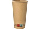 Papstar 89158 Bicchiere Di Carta Papstar "Puro"", 0,5 L, Marrone"