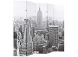 Divisorio Pieghevole 200 X 170 Cm New York Di Giorno In Bianco E Nero