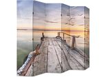 Vidaxl Divisorio Pieghevole 228 X 170 Cm Lago Con Barra