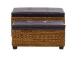 Set Di Panche 2 Pezzi In Seagrass Marrone