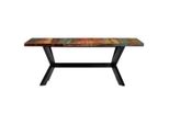 Vidaxl Tavolo Da Pranzo 200X100X75 Cm In Legno Massiccio Antico