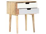 Comodino 47 X 35 X 59 Cm In Legno Massiccio Di Mango