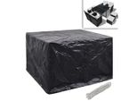 Syfax™ Coperture Arredi Giardino 2Pz Polyrattan 8 Occhielli 113X113Cm