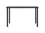 Vidaxl Tavolo Da Pranzo Nero E Grigio Cemento 160 X 80 X 75 Cm Mdf