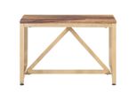 Tavolino 60X60X40 Cm In Legno Massiccio