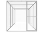 Vidaxl Gabbia Per Gatti 6X1,5X1,5 M Acciaio Zincato