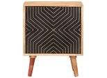 Vidaxl Comodino 40X30X50 Cm In Legno Massiccio Di Acacia