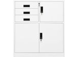 Syfax™ Armadio Per Ufficio Bianco 90X40X102 Cm In Acciaio