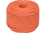 Vidaxl Corda Da Lavoro Arancione 10 Mm 50 M In Polipropilene