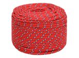 Vidaxl Corda Per Barca Rossa 8 Mm 50 M Polipropilene