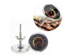 Termometro Da Forno Con Staffa Da 50 A 400℃ Termometro Da Forno Professionale In Metallo Con Alloggiamento Bimetallico Per Barbecue