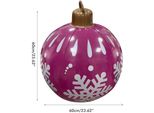 Palla Di Natale Gonfiabile, Gingillo Di Natale, 60 Cm, In Pvc, Decorazione Per Feste Natalizie