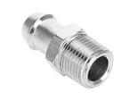 1/2'' Npt 5/8'' Barb Cromo Metallo Raccordo Collettore Di Aspirazione Tubo Del Riscaldamento Per Chevy